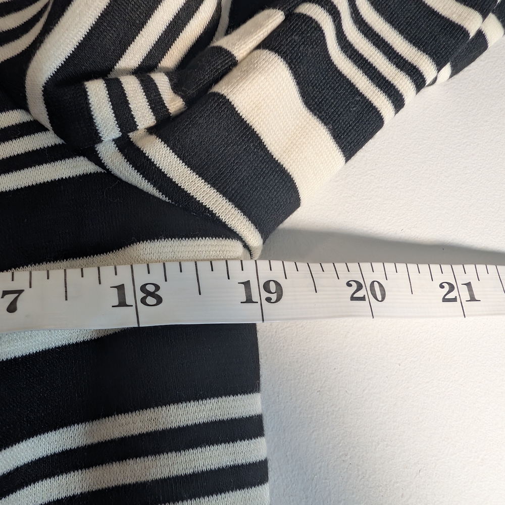 LOFT Black and White Striped Size M Blazer Size NWT - Picture 8 of 9